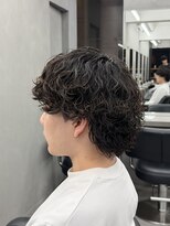 オーバルバイアピッシュ(OVARL by apish)&nbsp;メンズパーマシャドウパーマ毛流れパーマメンズサロン