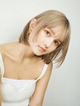 メル バイ ヘアサロン ニド(mer..by hair salon Nido) 透明感ハイトーン×コンパクトボブ
