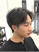 フェザーパーマ/リバースセンターパート/藤沢美容院