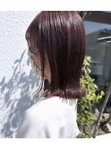 【透明感カラー+髪質改善】/高松/ピンクカラー