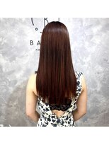 バッカ(BACCA) 深みブラウンのさら艶ロング