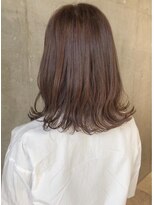 セル(CELL) ブラウンベージュ 似合わせカット くびれミディ 外ハネ 美髪