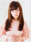 【Luxis 小笠原美香】自然なストレートロングスタイル