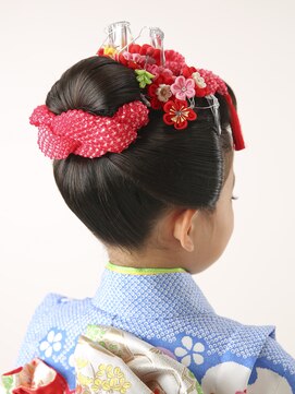 矢島美容室 荻窪店 七五三7歳の上品キレイな新日本髪★