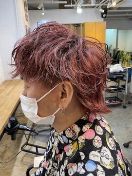 エルオム(EL.HOMME) マッシュウルフ/ワインレッド