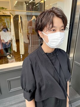 ヘアーアイスカルテット(HAIR ICI QUARTET) ショート　×   パーマ　×  ハンサム