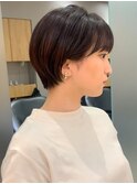 耳かけマッシュショート