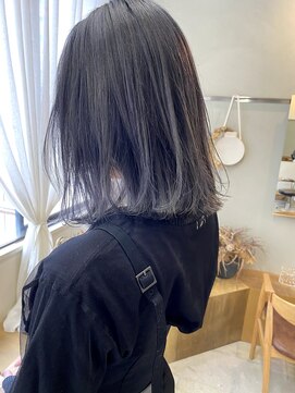 マロウ(mallow) 《花屋併設》ミルクティアッシュ/冬カラー@20代30代40代