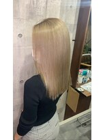 ラフ 難波店(LAFF)&nbsp;#黒髪#ボブルフ#ネビージュ#小顔#ワンレン