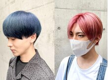 【ブリーチ&カラー】【カット】メンズ様もOK　お二人でのご来店も歓迎☆