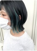 インナー水色切りっぱなしm