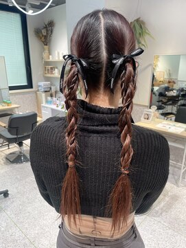 ゼストソエル(ZEST soell) リボンアレンジ ヘアセット 立川/e