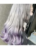 silver×lavender