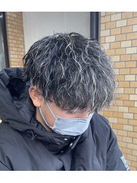 ニコ(nico...) メンズハイライトツイストスパイラルパーマ