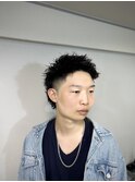 マレットヘア　フェード　ショートウルフ　ショートパーマ