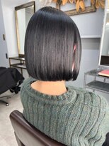 オズ 安積店(OZ)&nbsp;ダブルカラー外ハネボブインナーカラーハイライトケアブリーチ