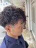 men's パーマ＋カット＋スキャルプトリートメント　　11000円