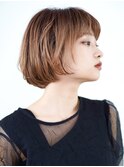 黒髪/ボブルフ/ネビージュ/小顔/ワンレン/30代/40代/50代