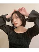 丸型/卵型/四角/ベース/ボブ/オリーブベージュ/韓国/レイヤー