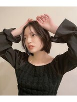 ラグゼ(Luxe)&nbsp;丸型/卵型/四角/ベース/ボブ/オリーブベージュ/韓国/レイヤー