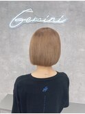 魅力倍増カールセミディシアーカラー姫カットショートヘア