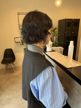 メデル(mederu) コテ巻き風デジタルパーマスタイルボブパーマ大人可愛い