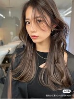 サイン 表参道(SIGN) 韓国ヘアーハッシュカットレイヤーカットグレージュブリーチ無し