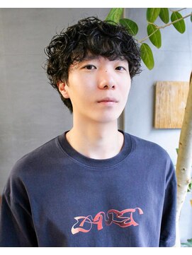 ニール シトロン 名古屋 伏見 丸の内(NEELU citron) 波巻きパーマツイストスパイラルパーマメンズショート