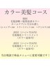 【美髪へ導くカラーコース】￥36740→￥28000【当日相談可】