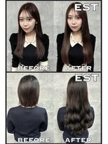 エスト 大阪梅田(EST)&nbsp;レミー100%高級人毛/53cm☆シールエクステ80枚