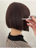 暖色×ボブカット