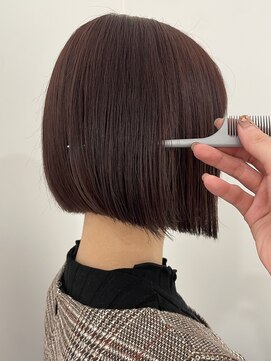 ケンジ 横浜(KENJE) 暖色×ボブカット