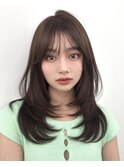 前髪顔まわり韓国ヘアレイヤーカットサイドバンク2wayバンク韓国