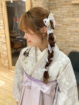 アロマ ヘアー ルーム 新宿店(AROMA hair room) 成人式/卒業式セット☆和装/袴/花冠/リボンアレンジ/まとめ髪