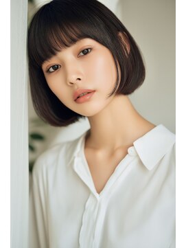 クロス(CROSS) 大人可愛い丸みボブ×艶ブラウン