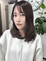 ベルヘアーデザイン 堺東(Belle hair Design)&nbsp;イメチェン顔周りレイヤーカットイルミナカラー韓国風堺東