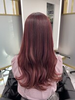 ジュイル シブヤ(JEWIL SHIBUYA) ゆるふわパーマ&ブリーチなしピンク