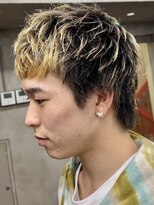 ニコトウキョウ 新宿(nico TOKYO)&nbsp;刈り上げアップバングスパイキーショートパーマスパイラルパーマ