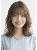 お手入れ簡単ゆるふわウェーブ×アッシュベージュ