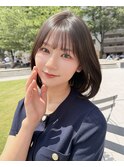 内巻きボブ×ナチュラルにまとまる縮毛矯正