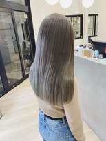 チェレ ブラン 堺東店(Chere brun) ダブルカラー×グレージュヘア×髪質改善×ワンレンストレート