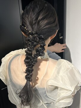 シンス 銀座(since) ヘアセット/ヘアアレンジ/編み下ろしアレンジ/参列ヘア