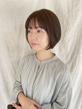 ココカラヘアー ニコ(cococara hair nico) ショートボブ/オリーブベージュ