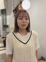 オンド 中目黒(ond)&nbsp;ボブと派手すぎない中明度のベージュピンク