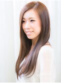 【VIRGO】小顔に見せる七三分け 長めの前髪と縮毛矯正○