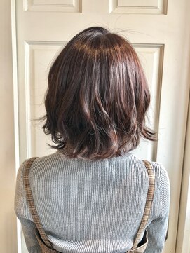 エイト ヘアサロン 渋谷本店(EIGHT) 【EIGHT渋谷】お客様スタイル_デザインカラー_切りっぱなしボブ