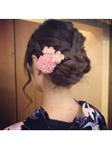 編み込みアレンジ