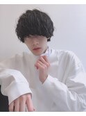 ツイストスパイラルパーマ 黒髪マッシュ