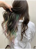 インナーカラー(レインボー)