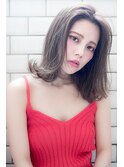 外ハネニュアンスミディ